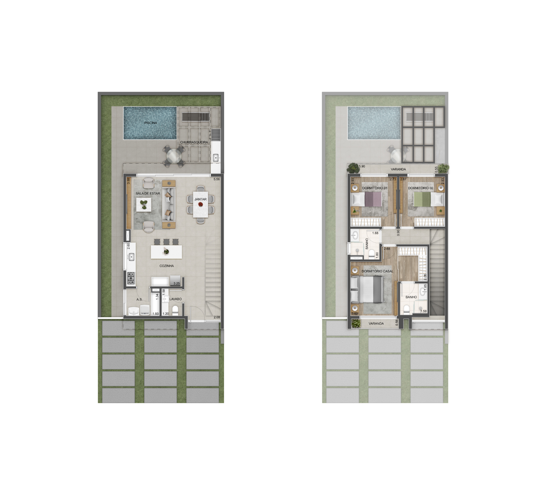 Ekko Live Granja Viana – Casas de 3 dormitórios, duplex e triplex