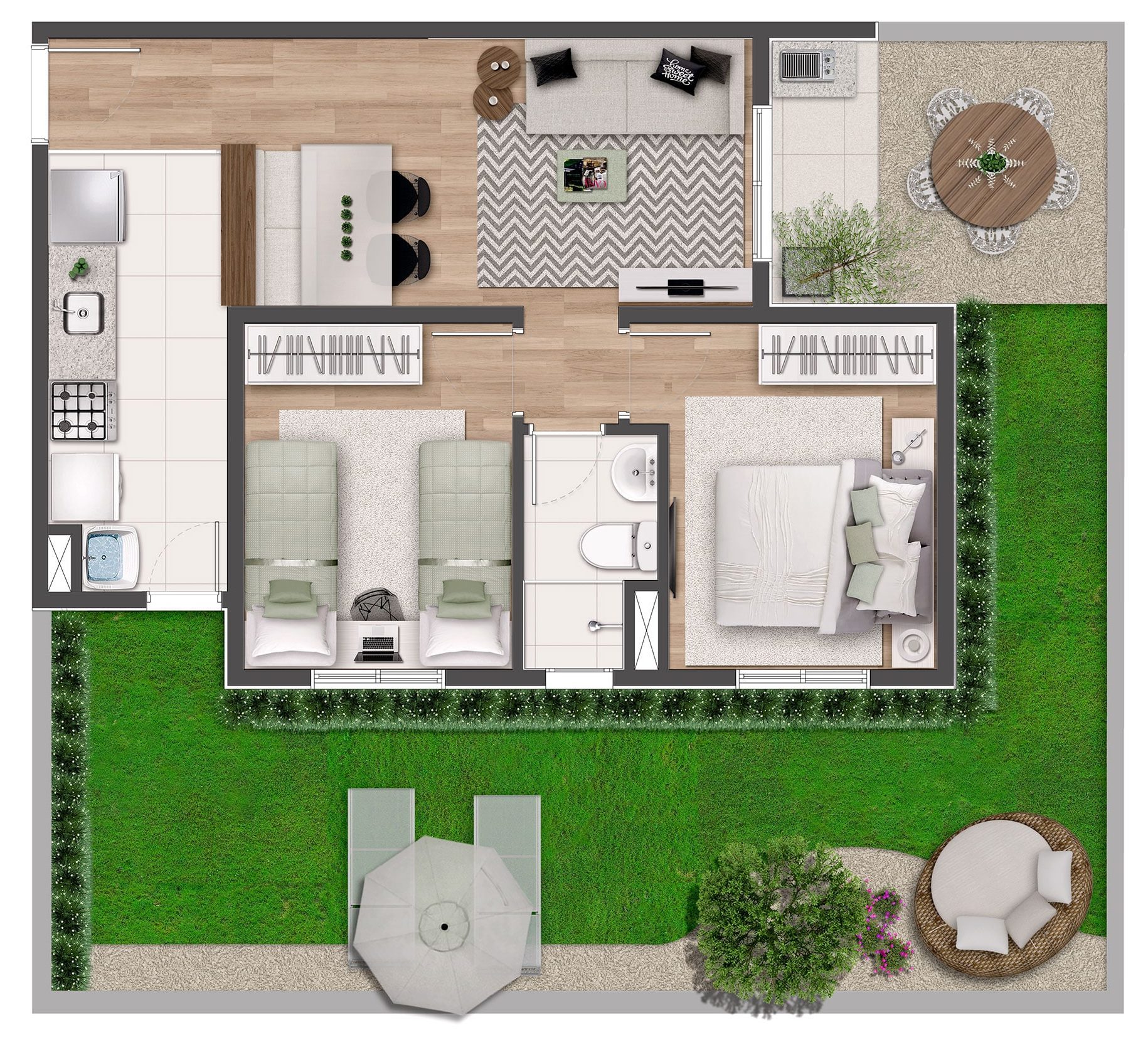Condomínio Jardim das Rosas | Apartamentos de 2 e 3 dormitórios
