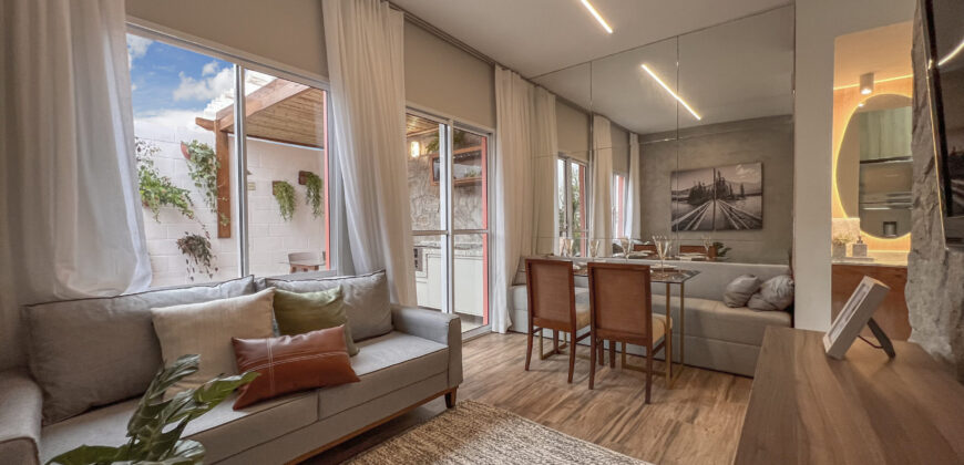 Bosque dos pássaros em Cotia | Casas com quintais de 2 dormitórios