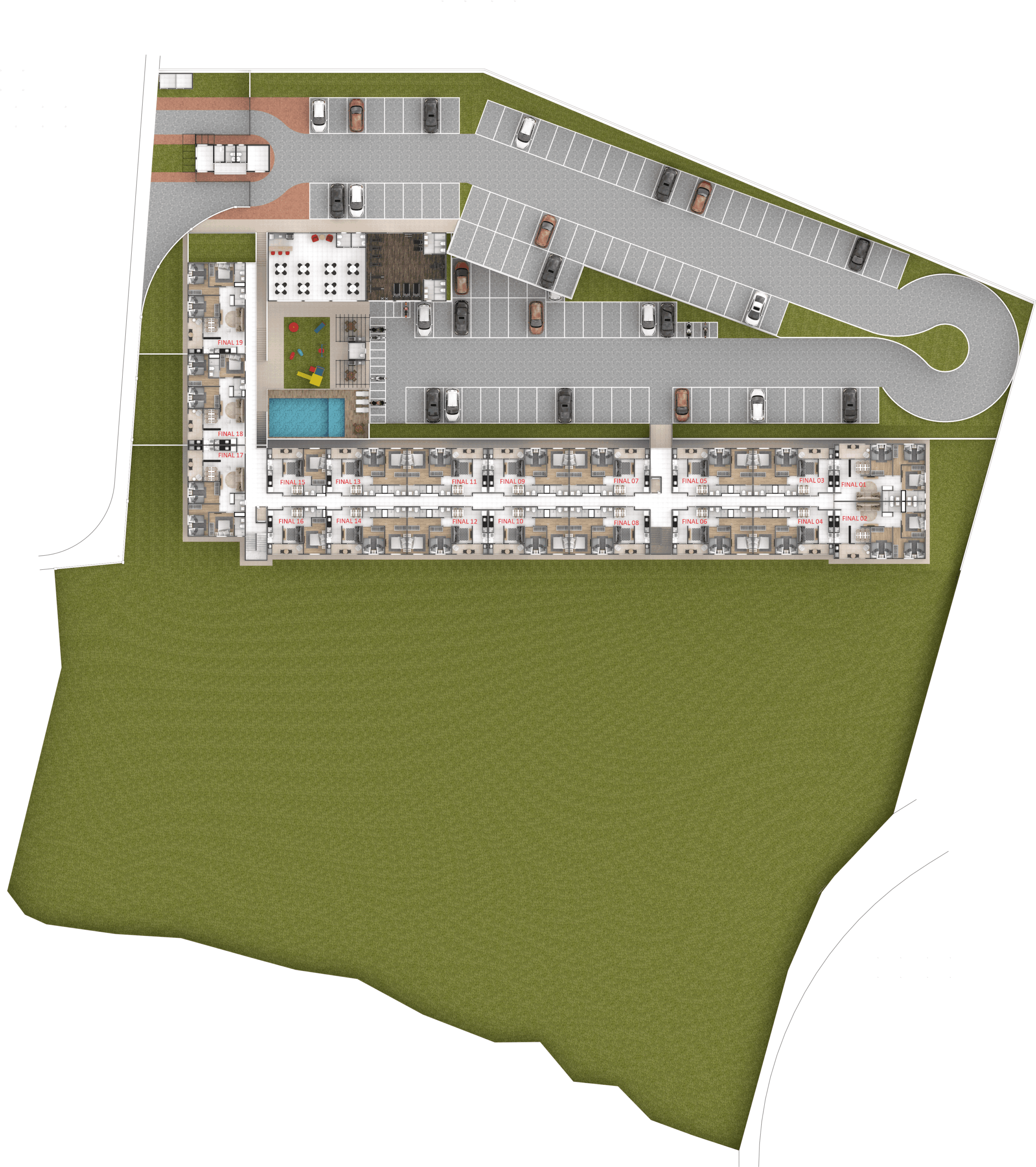 Apartamentos de 1, 2 e 3 dormitórios no Alpes Clube em Cotia