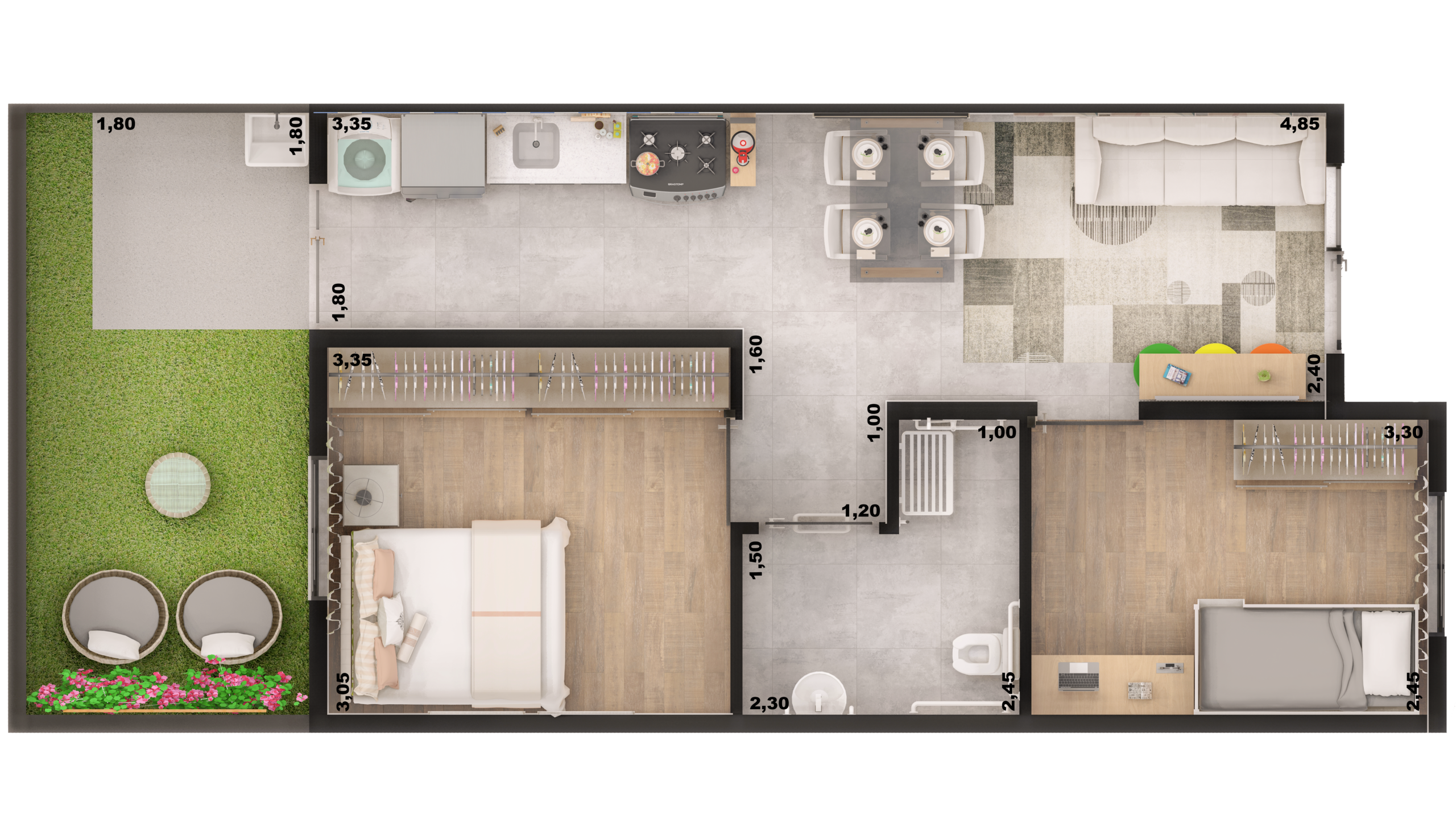 Villagio Caucaia – Casas térreas com 2 dormitórios